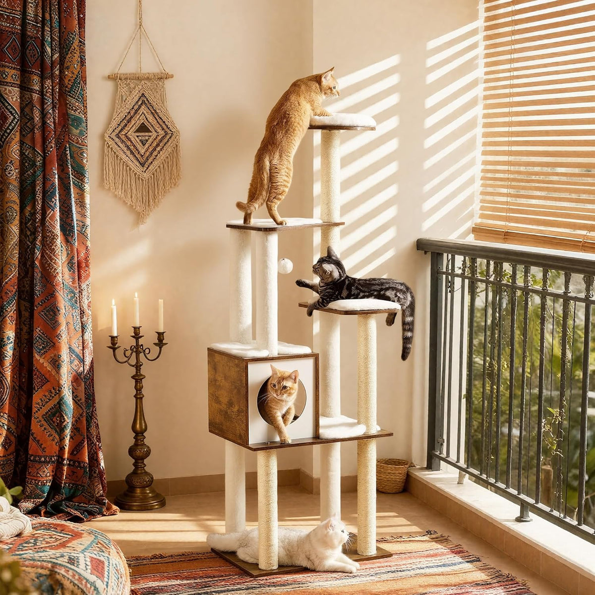 Multi-Level Cat Tree Tower